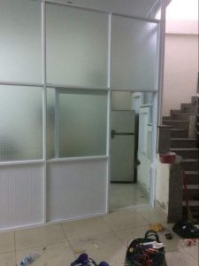 Làm vách nhôm cửa kính tại Bửu Long