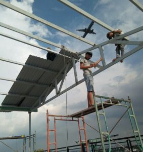 Lợp mái tôn nhà xưởng tại Bến Lức Long An