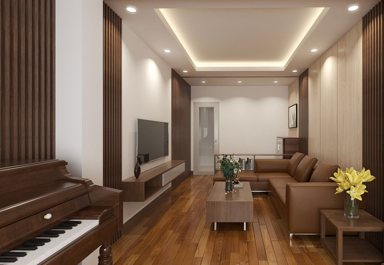 Thi công nhựa giả gỗ ốp tường tại quận 6