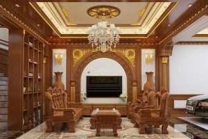 Trần hộp trần la phông phòng khách quận 7